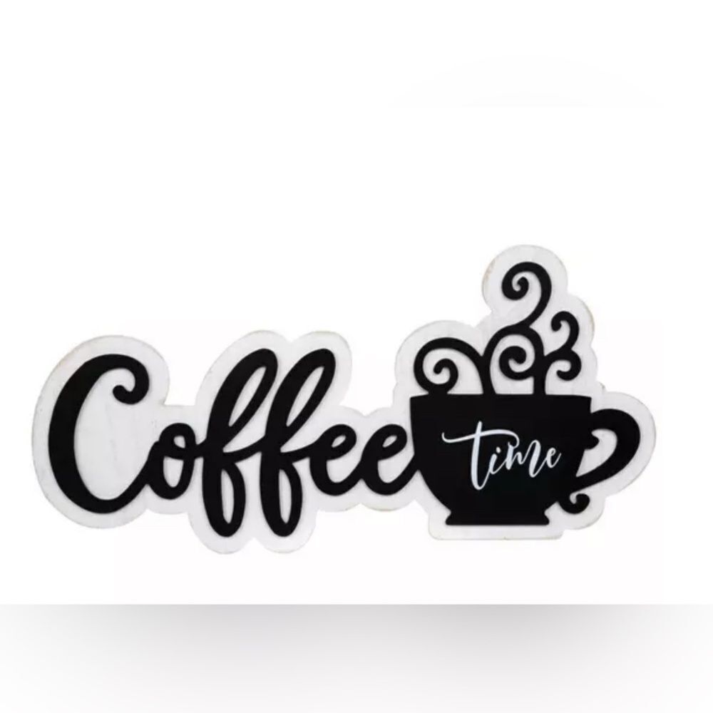 Coffee Time Wood Wall Decor